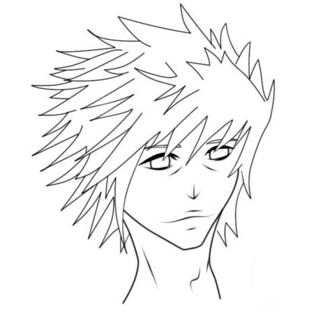 L Lawliet Coloring Page